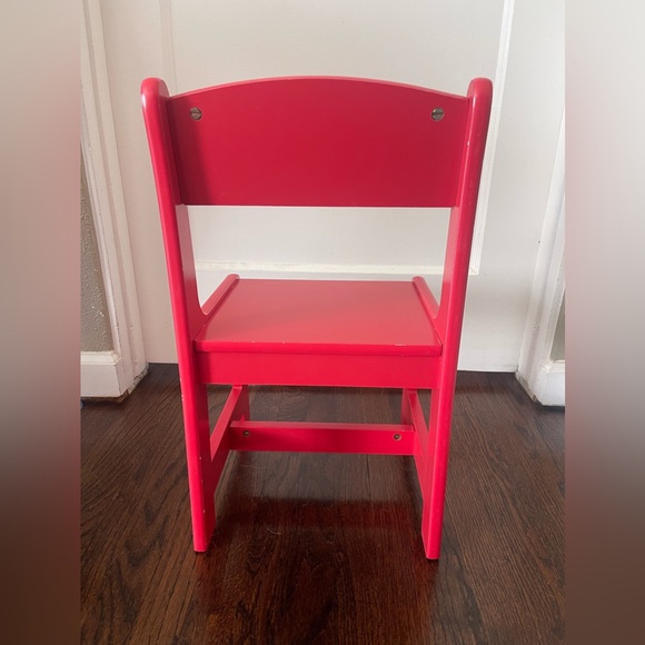 Bright Red Kids Chairs Set - Picture 4 of 5